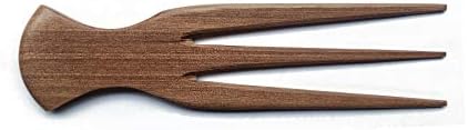 Plai Na Afro Pick Comb for African Hair | Wooden Parting Comb for Braiding & Cornrows - Image 6