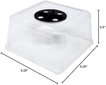 5x5 Humidity Dome 2.5" - 40 Pack - Microgreen Propagation Dome - Image 3