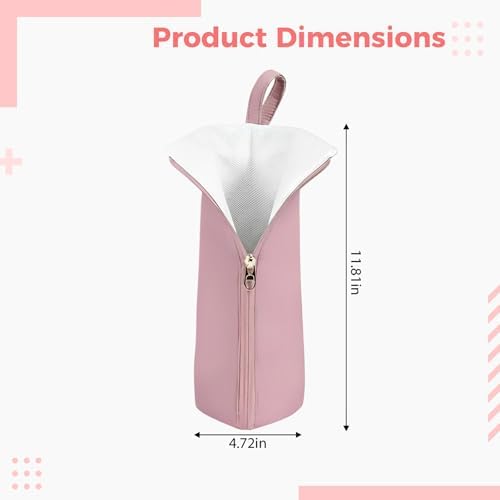 Waterproof Dustproof Curling Iron Travel Bag, Heat Resistant Organizer Pouch with Hanging Hook & Zipper, Portable Carrying Case for Hot Tools, Hair Straightener - Image 4