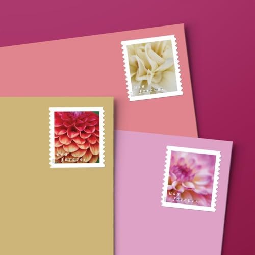 Dahlias 2025 (5 Books of 20) First-Class Mail Forever Postage Stamps - Image 3