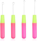IMengjbang 4 Pcs Latch Hook Tool Plastic Handle Hair Crochet Hook for Hair by Unknown
