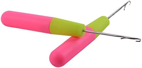 2Pcs Latch Hook Tool, Latch Hook Crochet Needle for Micro Braids, Hair Extension, Feather and Carpet - Image 6