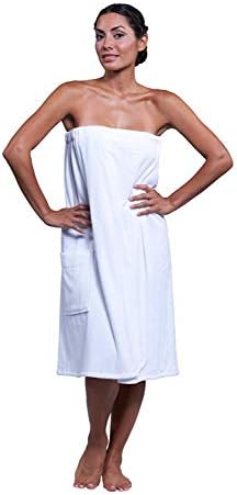 Boca Terry Towel Wrap for Women, 100% Cotton Spa Bath Wrap with Snaps by BocaTerryRobes