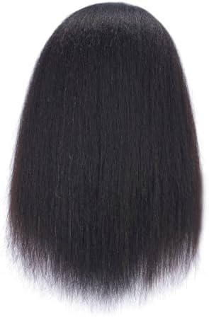 14"-16"100% Real Hair Mannequin Head Training Head Manikin Cosmetology Doll - Image 5