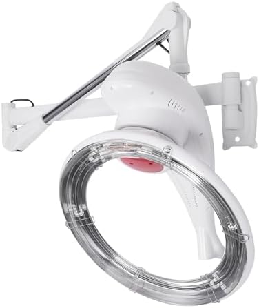 Orbiting Hair Dryer Wall Mount, 950W Temperature Adjustable Rotating Wall Mount Hair Color Processor with Timer Professional Infrared Hair Dryer Hair Perming Treatment Machine for Salon SPA (White) - Image 6