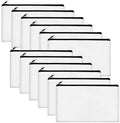 Legigo Blank Canvas Bags Zipper Pouch Makeup Bags Pencil Pouch Bulk by Legigo