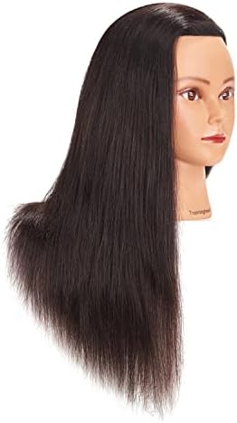 20-22" Mannequin Head with 100% Human Hair for Hairdresser - Image 2