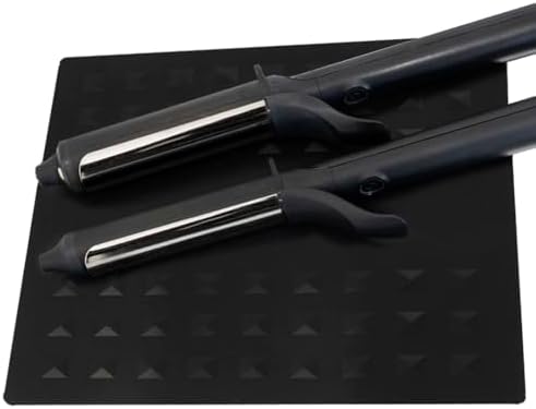 Colortrak Heat-Resistant Styling Station Mat, Silicone, 9" x 11", Black by Colortrak