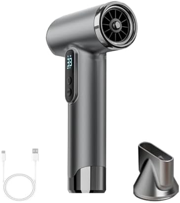 Cordless Rechargeable Hair Dryer, 15000mAh Battery Operated,USB Portable Blow Dryer，3 Adjustable Hot and Cold Air Settings, Used for Travel, Camping, and RV. by SLNevnmoe