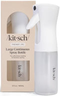 Kitsch Large Continuous Spray Bottle for Hair – White, 180ml by Unknown