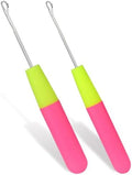 2 Pcs Latch Hook Latch Hook Tool 0.2in, 0.15in Crochet Needles for Hair by MORFEN