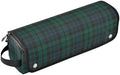 Tartan Buffalo Plaid Hair Tools Travel Bag Portable Travel Organizer Pouch with Heat Resistant Mat Carrying Case for Flat Irons Curling Iron Hair Dryer by PJXTH