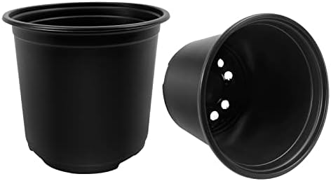 RAOOKIF 100 Pack Nursery Pots, 4 5 6 Inch Nursery Pot for Plants, Plastic Plant Pots with Drainage Holes, Garden Flower Pots for Transplanting, Succulents, Cuttings, Seedlings(4inch,100pcs) - Image 4