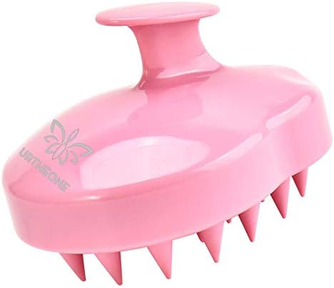 URTHEONE Soft Silicone Hair Scalp Massager Shampoo Brush for Wet Dry Oily Curly Straight Thick Thin Rough Long Short Natural Men Women Kids Pets Hair Care Tools（Pink by URTHEONE