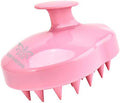 URTHEONE Soft Silicone Hair Scalp Massager Shampoo Brush for Wet Dry Oily Curly Straight Thick Thin Rough Long Short Natural Men Women Kids Pets Hair Care Tools（Pink by URTHEONE