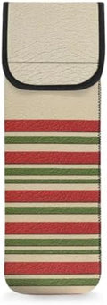 Flashideas Christmas Stripes Curling Iron Holder Heat Resistant Neoprene Curling Iron Cover Bag with Pocket Curling Iron Organizers and Storage for Hair Straightener, Curling Iron, Flat Iron by Flashideas