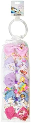 Disney 100th Anniversary Special Hair Accessory for Girls|18pc Disney Hair Bow Clips Featuring Favorite Characters with a String Bag Bow Holder with hanger. For all occasions & ages 3+ - Image 7