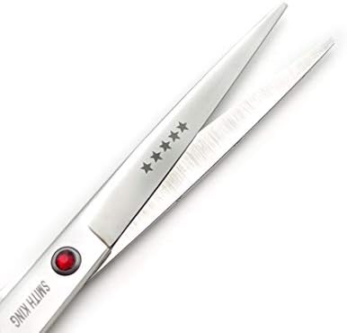 7.0 Inches Professional hair cutting thinning scissors set with razor (Silver) - Image 5