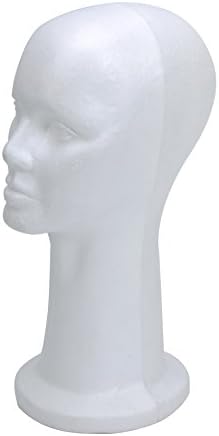 BHD BEAUTY 15" Styrofoam Foam Mannequin Manikin Display Head Wig Hat Stand White Foams Sale - Image 4