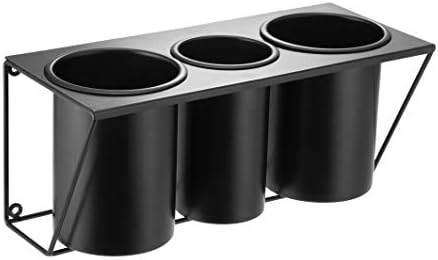 Hair Dryer Holder Hair Styling Product Care Tool Organizer Bath Supplies Accessories Tray Stand Storage Bathroom Steel Hair Dryer Holder(Black) MK470B - Image 3