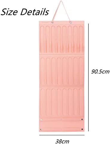 Hair Bow Holder Organizer for Girls, Hanging Bow Storage (Pink) - Image 4