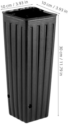 Tree Pots 50 Pcs, 11.2 Inch Deep Nursery Pots with Drainage Holes, Plastic Plant Containers for Citrus Seedlings, Vegetables and Garden Use - Image 3