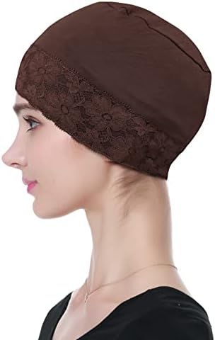 Lace Beanie Sleep Caps Head Coverings for Women Hair Loss - Image 5