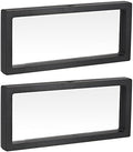 MECCANIXITY Floating Frame Display Holder Stand 3D Jewelry Display Box 11.81 x 4.33 x 0.79 inch Black for Ring Necklace Bracelet Earring Pack of 2 by MECCANIXITY