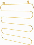 NETEE 7-Tier Metal Hair Claw Clip Organizer for Headbands, Hair Bows, Scrunchies, Hair Ties, Hanging Hair Accessories Display Holder, Storage for Wall, Closet, Door, for Women, Girls, Gold (2 Pack) by Unknown