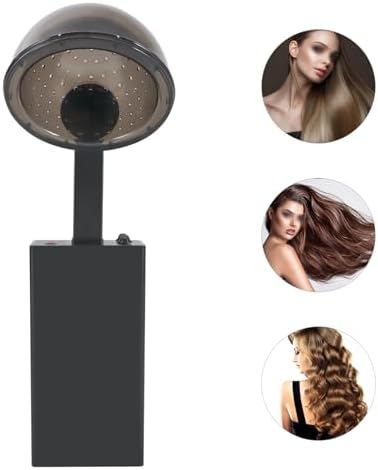 Professional Hooded Hair Dryer, 1200W Freestanding Hair Dryer, Black - Image 6