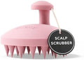 SXNSE Revive Silicone Scalp Massager - Manual Scalp Scrubber & Exfoliator Brush for Dandruff, Buildup & Itch - Scalp Shampoo Brush for Wet & Dry Hair with Soft Bristles and Easy-Grip Handle, Rose by Sxnse