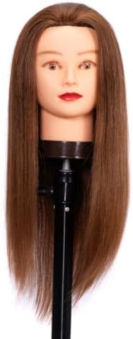 20inch 100% Mannequin Head Human Hair Doll Head for Hair Styling - Image 6