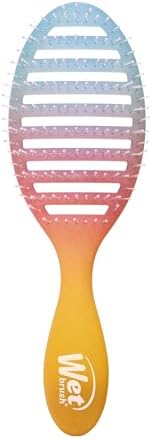 Wet Brush Speed Dry Hair Brush With Blow Dry Safe Bristles & Vented Design For Faster Drying Time, Ergonomic Handle, Reduces Breakage & Detangles All Hair Types, Limited Edition Electric Sky Pink - Image 2