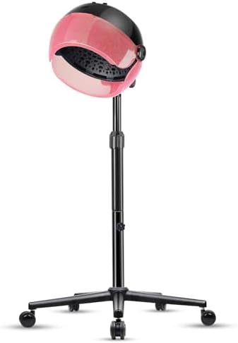 Hooded Hair Dryer, Professional Standing Hair Dryer with Time Setting, Touch Controls and 3 Temperature Settings, Sit Under Hair Dryers for Salon and Home Use by Fuehomue