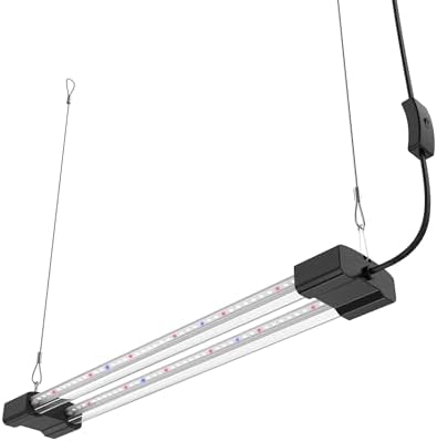 BoostGro LED Seed Starter Grow Light Full Spectrum Linkable 5000k Daylight + 660nm Red + 450nm Blue Indoor Plant Lighting Fixture (2 FT, Black) - Image 5