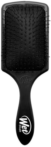 Wet Brush Paddle Detangler Hair Brush, Black, Ultra-Soft IntelliFlex Bristles with AquaVent Design, Great For Treatment & Mask Application, Women, Men, Wet, Dry and Damaged Hair by WetBrush