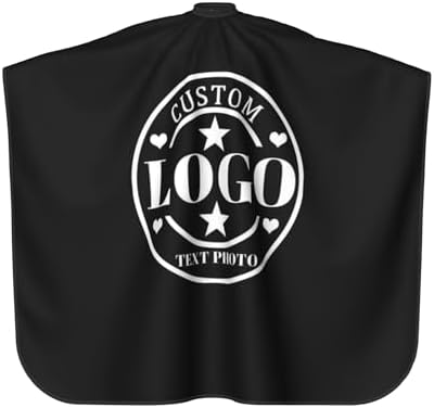 Custom Barber Cape Customized Haircut Capes Logo Text Photo Salon Hairdressing Apron for Home and Barbershop - Image 2