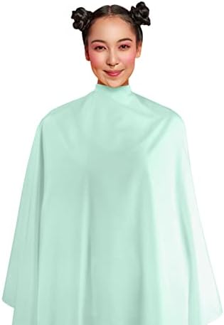 Cricket Everything will be Alright Hair Cutting Barber Salon Cape – Professional Hair Cutting Cape with with Durable, Adjustable Neck Closure, Comfortable and Lightweight Fabric - Mint by CricketCompany