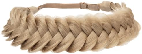 Synthetic Hair Braided Headband Classic Wide Strands Wedding Disorderly Fluffy Braids Wig Band Women Beauty Accessory - Image 4
