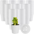 Yaomiao 200 Pcs 2 Inch White Mini Nursery Pots with Drainage Holes by Yaomiao