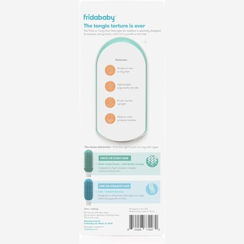 Frida Baby Fine or Straight Hair Detangling Kids Brush by, 1 Count (Pack of 12) - Image 4