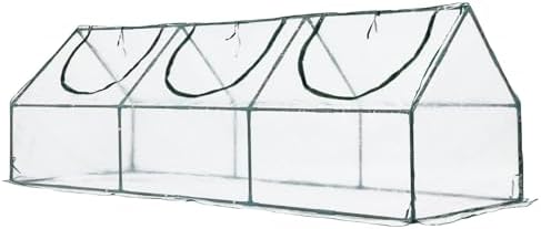 Aoodor Mini Greenhouse for Indoor and Outdoor Plant Growing, 9 x 3 x 3 ft by Aoodor