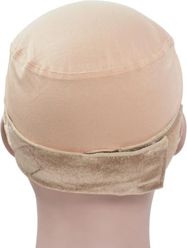Wig Grip Cap for Women Non Slip with Wig Grip Band 2-in-1 Adjustable Bamboo Fiber Wig Caps for Women (Beige) - Image 5