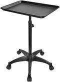 JOSTZHXIN Salon Rolling Tray, Premium Aluminum Tattoo Tray Rolling Cart, Height Adjustable Styling Tray, Service Storage Tray Trolley for Beauty Salon Clinic Spa by JOSTZHXIN
