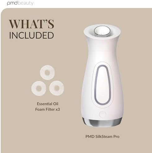 PMD SilkSteam Pro - Spa-Grade Facial Steamer with SilkSteam Technology - Rapid Start-Up - Adjustable, Directional Nozzle - Essential Oil Filters - Dewy, Hydrated Glow - Image 6
