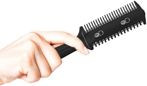 Soft 'N Style 3 Pack Double-Sided Hair Trimmer Comb - Split Ends Razor Styler for Thin and Thick Hair Cutting and Styling (Green, Black, Blue) - Image 3