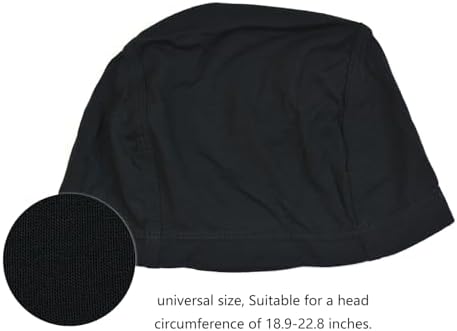 2 Pcs Wig Caps Bamboo Fiber Wig Cap Elastic Breathable Wigs Grip Cap Wig Liner Cap (Black) - Image 2