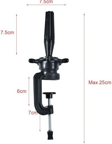 Mannequin Head Stand for Table Cosmetology Manikin Training Head Stand Desk Table wig Clamp Adjustable Doll Head Stand for Canvas Head Holding Clamp（1Pcs） - Image 2