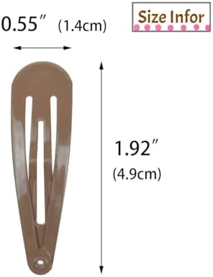 40 Counts Brown Hair Clips, 2 Inch Hair Barrettes for Women - Image 6