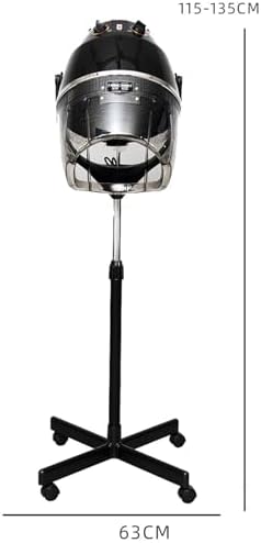 Black,Standing,Hair Conditioning Color Processor Adjustable Stand Up Bonnet Hair Dryer with Rolling Wheels for Home Salon Spa Beauty Equipment - Image 7